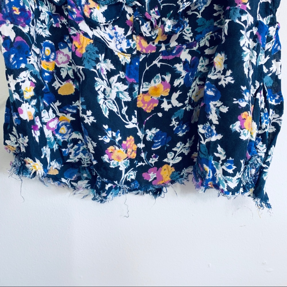 Fire los Angeles Blue Floral Sleeveless Top - Picture 3 of 8